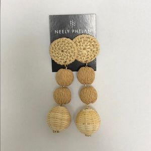 Neely Phelan Rattan Bon Bon Earrings
